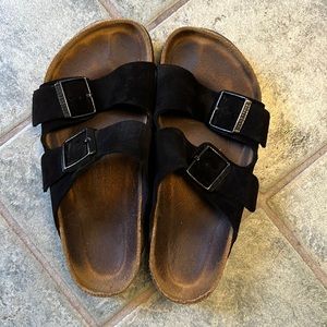 Birkenstock Arizona Softbed Black Suede (Unisex) Size EU 37 Womens 6-6.5 Regular